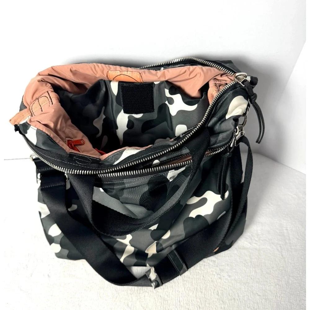 ShortyLOVE Camo Tote Diaper Bag Nylon Multi Pocket Crossbody Travel Bag